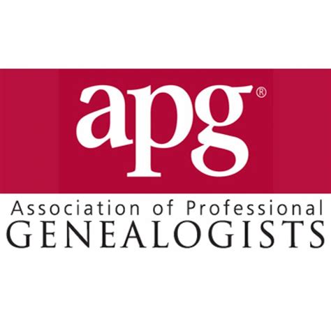 Association of professional genealogists - Apr 14, 2022 · The following announcement was written by the Association of Professional Genealogists (APG): The Association of Professional Genealogists (APG) is proud to announce the recipients of its 2021 awards for excellence in the field of professional genealogy. At an online celebration on April 12, the following awards were presented. The Laura G. Prescott Award for Exemplary […] 